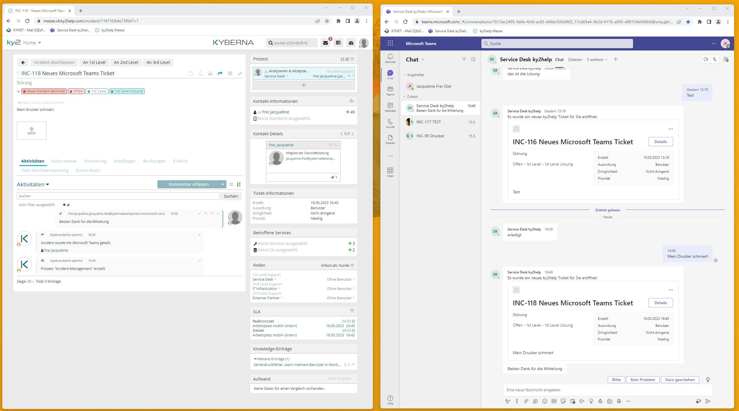 smarte Microsoft Teams-Integration