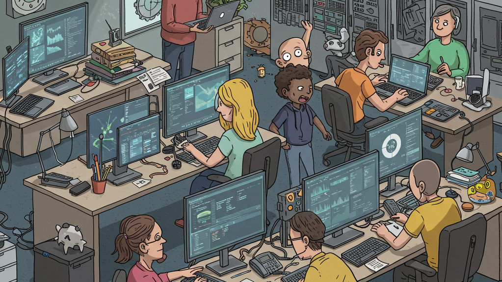 ITSM in der Stadtverwaltung – Charikatur