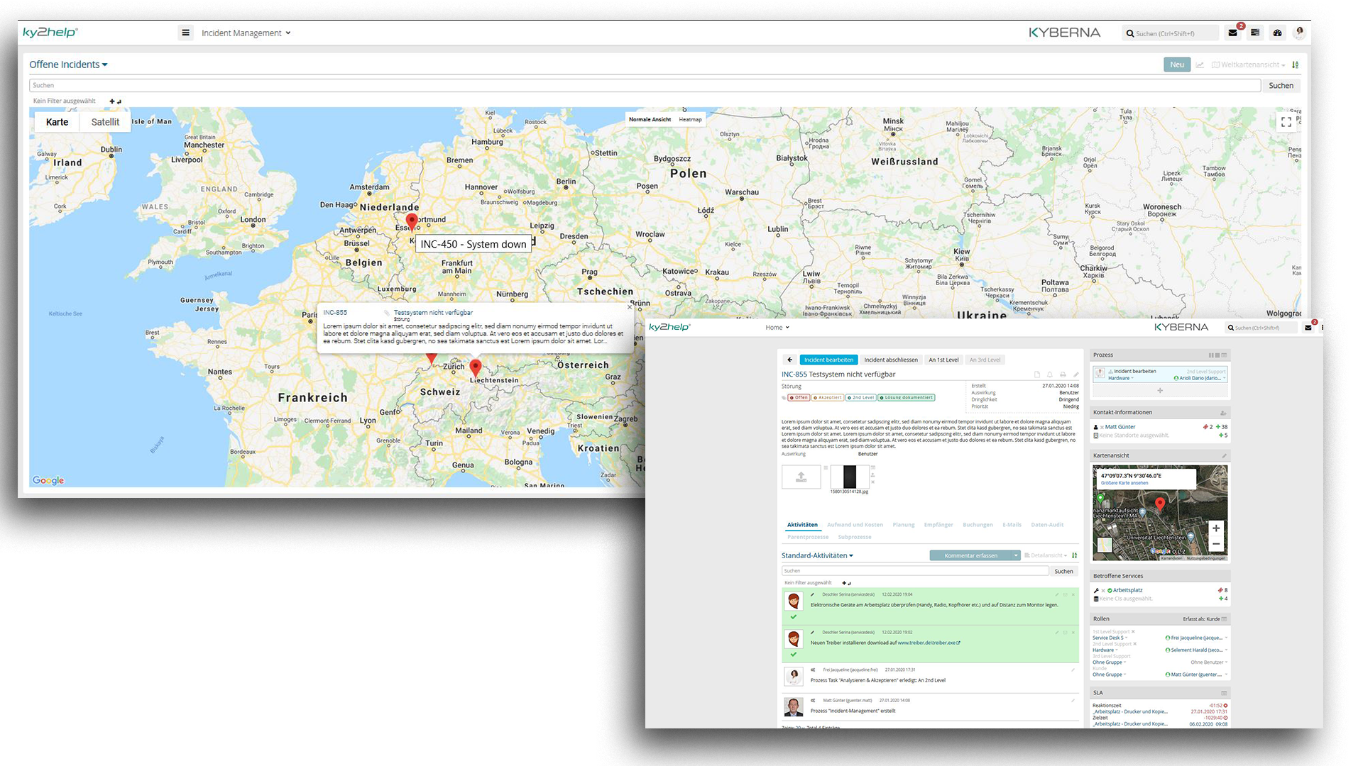 ITSM ky2help - Integrierte Geolocation & Mobile App ITSM ky2help - Integrierte Geolocation & Mobile App