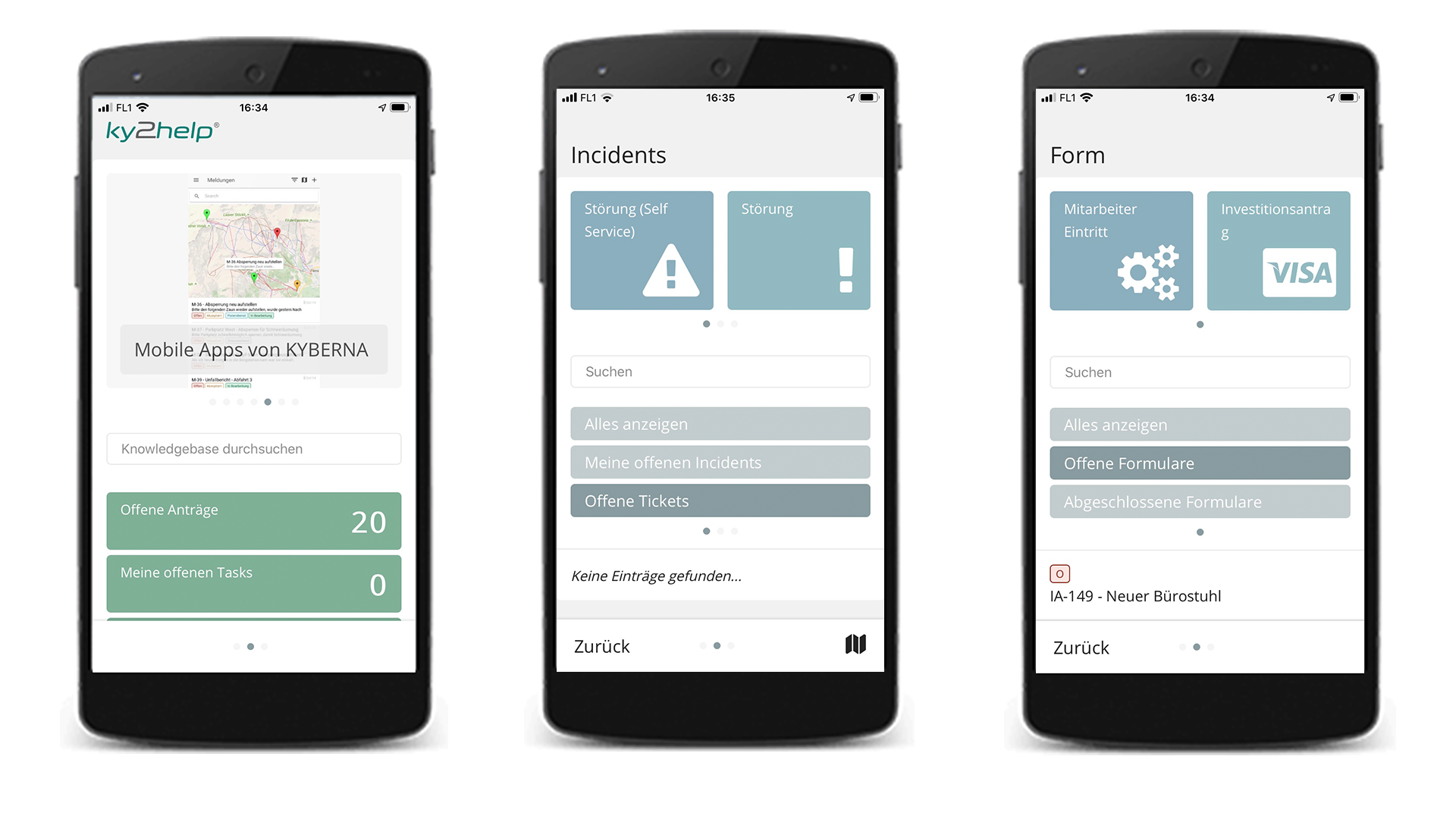 ITSM ky2help - Mobile App für IOS & Android ITSM ky2help - Mobile App für IOS & Android