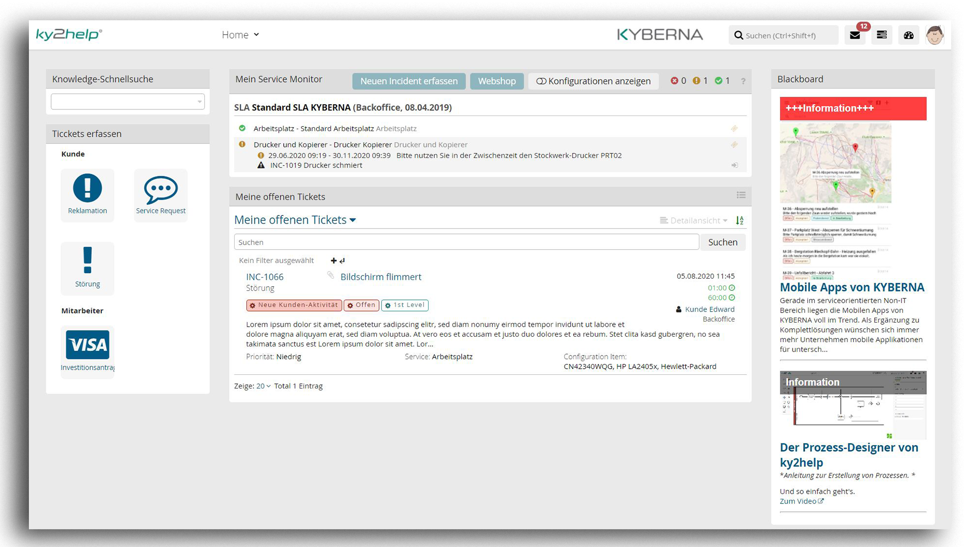 ITSM ky2help - Individualisierbare Self Service Portale ITSM ky2help - Individualisierbare Self Service Portale